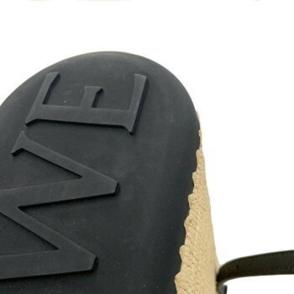 Loewe Raffia Bucket Tote Bag Basket Black - Picture 6 of 8